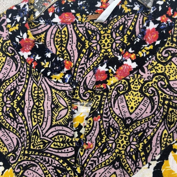 Free People Wildflower Fields Henley Tunic Blouse small - Picture 12 of 15